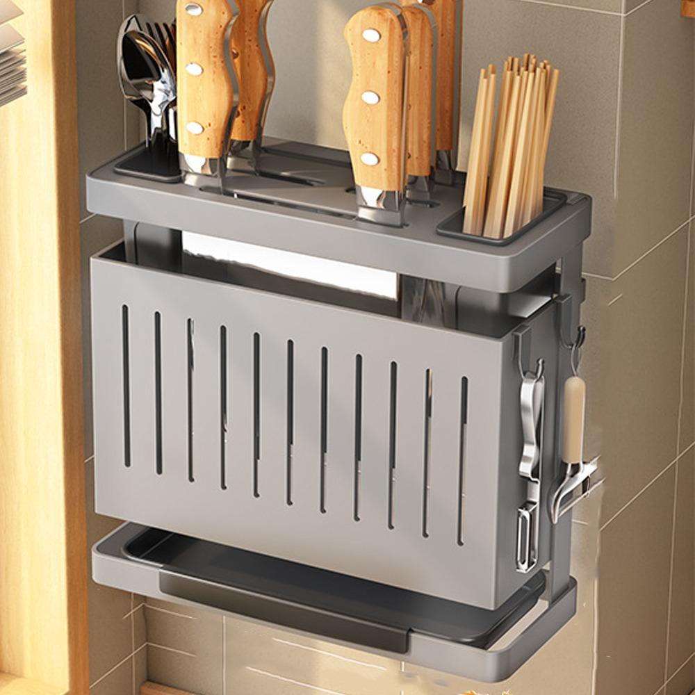 Detachable Kitchen Storage Rack Carbon Steel Cutlery Display Organizer Drain Rack  Home Storage