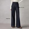 ELLE Women's Retro High-Waist Straight Leg Denim Jeans