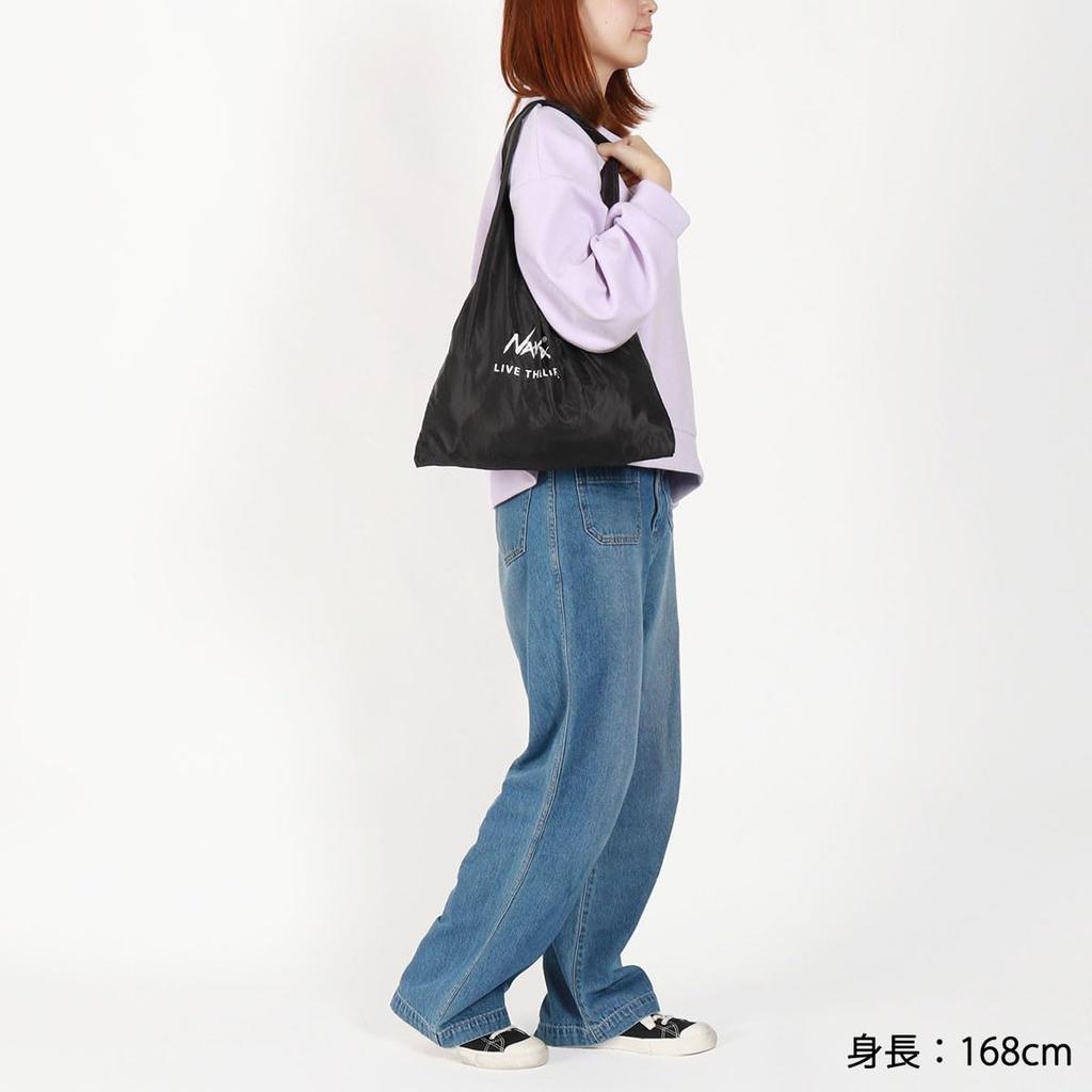 Trekking Eco Bag FALTBARE ECO-TASCHE Das 2024er Modell N0003207 BLK [NANGA] (LEBE DAS LEBEN)