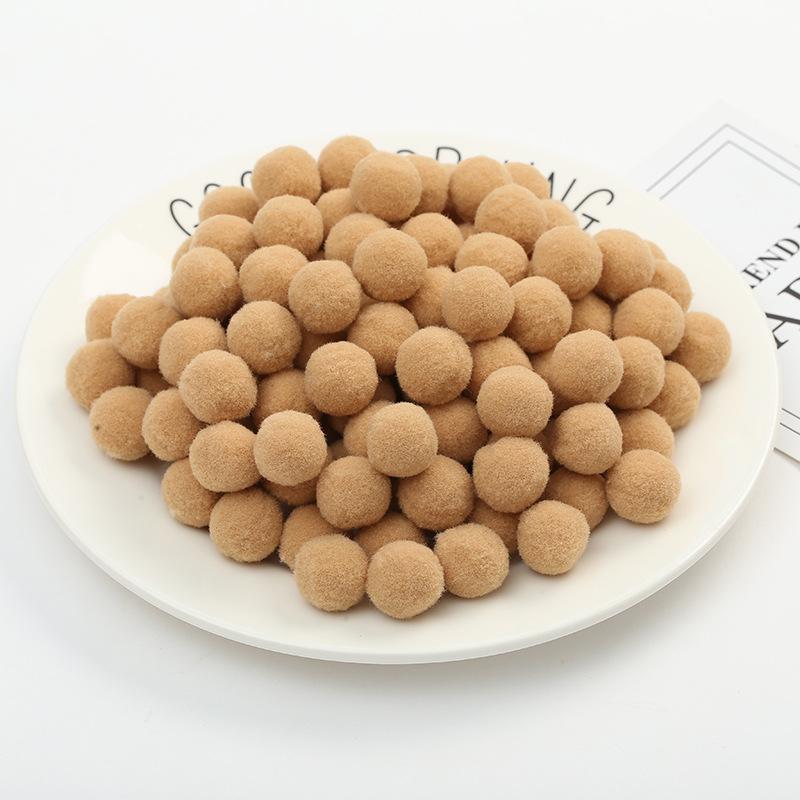 In Stock: High Elasticity Fluffy Polyester Hairball for DIY Handmade Clothing Accessories