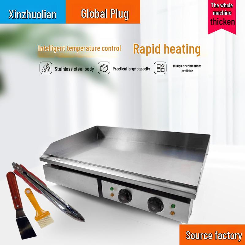 Electric Pancake & Crepe Maker with Grill Function
