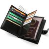 Retro Multifunctional Passport Holder with Zipper - Multi-Card Slots for ID, Credit Cards, and Boarding Passes