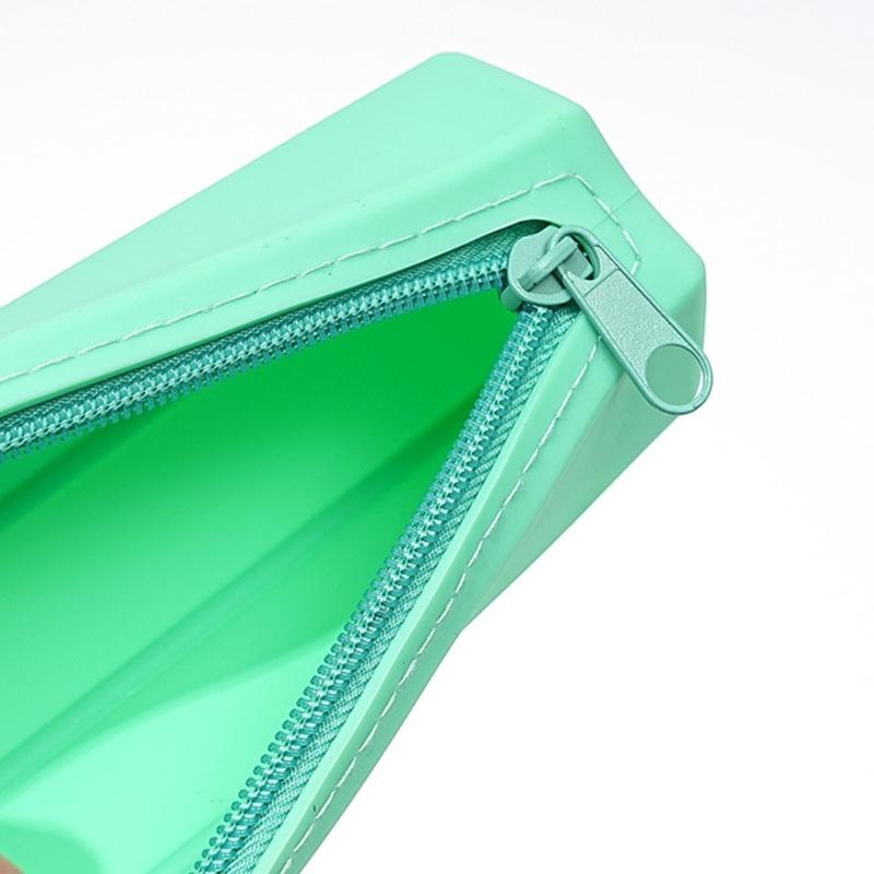 Silicone Pen Bag Soft Pencil Organizers Pencil Shape Pencil Case For Erasers Markers Scissors Storage