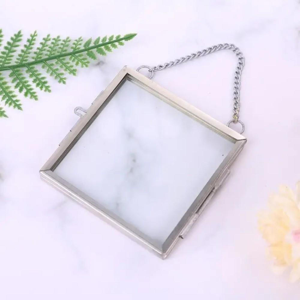 Metall Blume Pflanze Präparat Rahmen Hängende Fotoanzeige DIY Bilderhalter Heim Büro Dekor