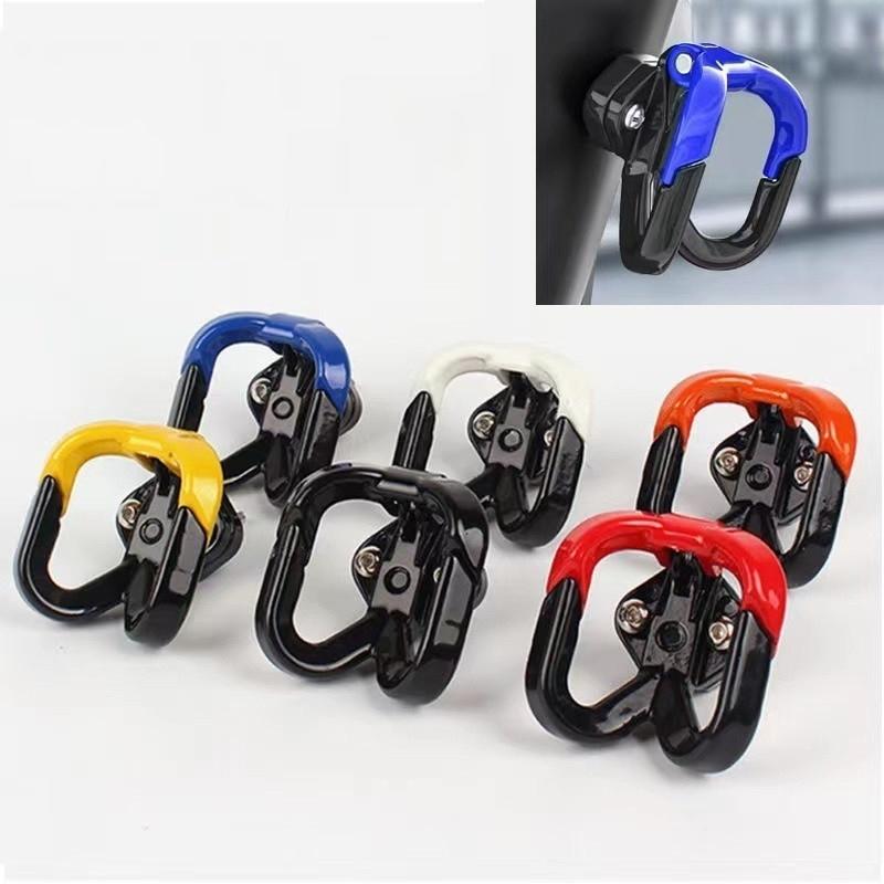 Universal Motorcycle Luggage Hanger Double Hook Aluminium Alloy Motorbike Helmet Holder Storage Screws Motorcycle Accessories