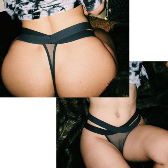 Dámské sexy průsvitné kalhotky G-string Kalhotky Tanga Erotické spodní prádlo Kalhotky