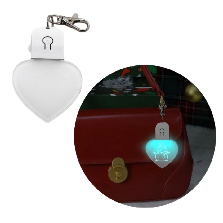 LED Light Sublimation Ornament Blanks Keychains Unique Christmas Decorations