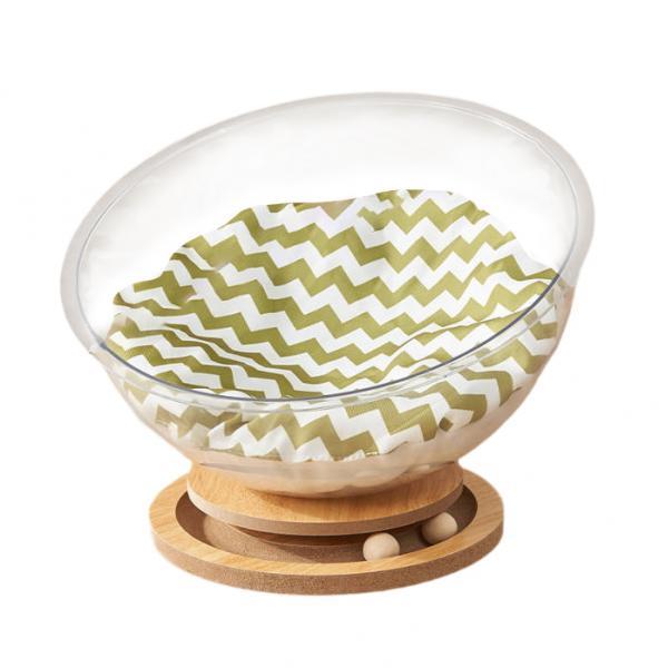 

Космическая капсула для кошек, кровать для кошек, прозрачная, устойчивая, на все времена года, с подушкой, кошачье гнездо, аксессуары для домашних животных для котят, котят, кошек