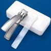 Versatile Nail Clippers Set Heavy Duty Toe Nail Clippers with Wide Jaw Opening Includes Nail File and Splatter proof Nippers