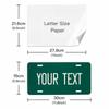 Custom Aluminum Car Tag Personalized Front License Plate Metal Wall Decor for Garage