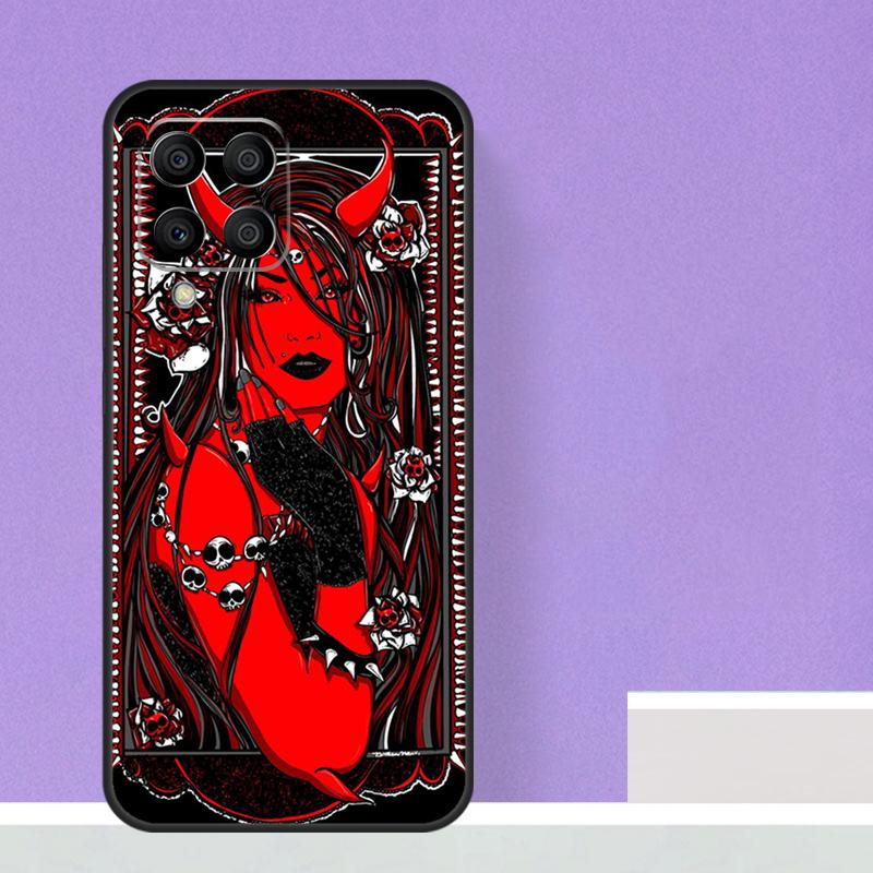 Devil Woman Case For Samsung Galaxy M21 M31 M15 M55 M56 M36 M16 M06 M13 M33 M53 M12 M32 M52 M14 M34 M54