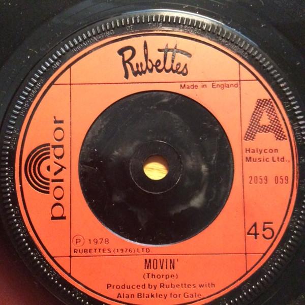 

7inch Record RUBETTES - Movin 2059059 Polydor 1978 UK Pop Used