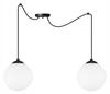 CEILING HANGING LAMP SPIDER BALL BLACK LED 15cm