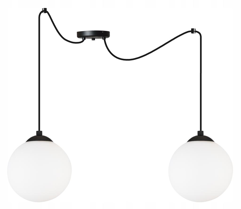 CEILING HANGING LAMP SPIDER BALL BLACK LED 15cm