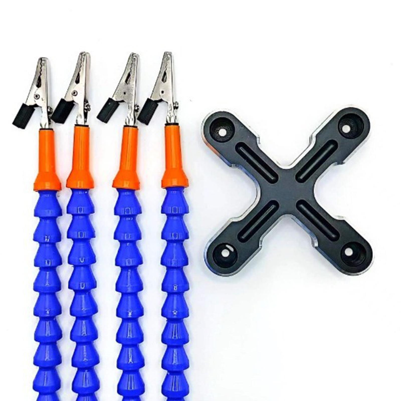 

Гибкая паяльная станция, инструмент «Третья рука» с 4 вспомогательными руками и зажимами для электроники, гибкая стойка, рука помощи 2