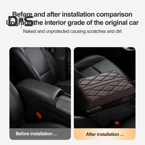 Vattentät bilarmstödslåda Kudde Memory Foam Non-deformation Universal Fit Enkel installation Armstödskudde för fordon