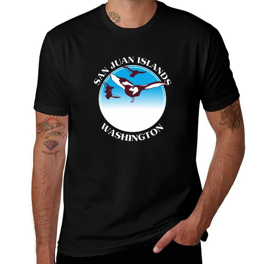 San Juan Island Washington Tshirt Sweat Resistant Workout Tee Shirt Tshirt