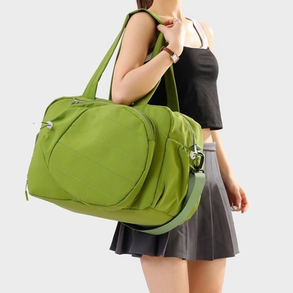 Solid Color Tennis Racket Bag Waterproof Tennis Crossbody Bag Racket Storage Travel Handbag Travel