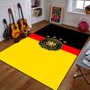 Germany Football Logo with Flag Colors Patterned Carpet a Non Slip Rug Suitable for All Seasons and Any Setting, Gift