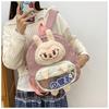 Cartoon cute Labu plush shoulder bag two-dimensional pain bag large capacity high-end backpack school bag CLE