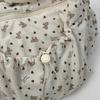 High Quality Corduroy Women Bag Simple Cloth Shoulder Bag Large Capacity Crossbody Bag Cute Bow Print Messenger Soft Purse