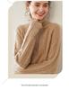 Women's Double-Strand Thick Cable Knit Cashmere Sweater - Long-Sleeved, Mid-Length, Autumn/Winter High-End Base Shirt