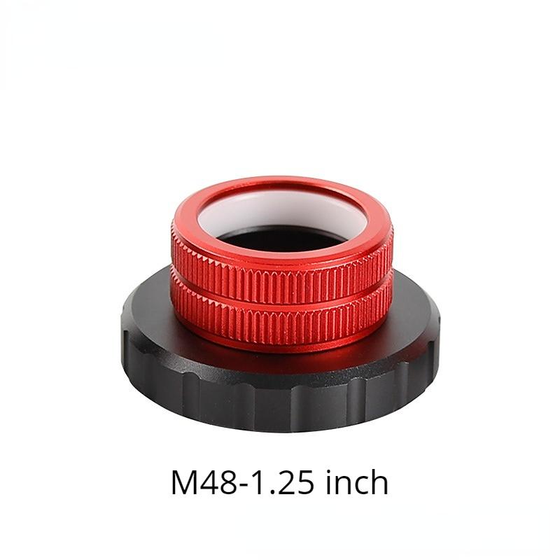 Quick Lock 2 inch/M42/M48 to 1.25 inch Coaxial Lock Interface Adapter for Astronomical Telescope Accessories Eyepiece Interface