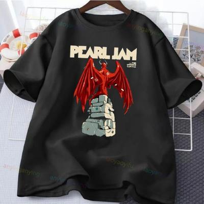 Toutes Saisons Hommes Femmes Meilleur Album Tournée -Pearl-Jam- Groupe de Rock T-shirt Accessoires T-shirt 100% Coton Vêtements T-shirts Vintage