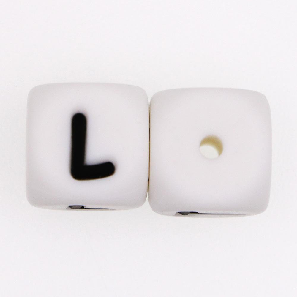 Kovict 20pc Alphabet English Silicone Letter Beads For Jewelry Making Bulk 10mm  For Personalized Pacifier Jewelry Accessories