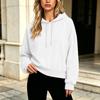 Women's Color Long Sleeve Hooded Sweatshirt Casual Top