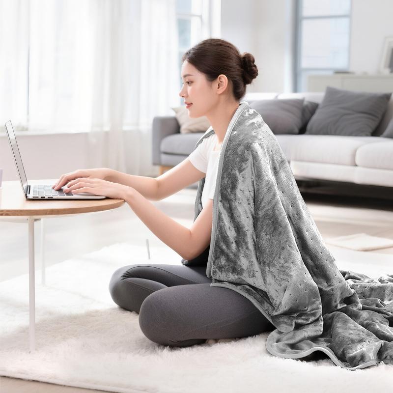 180x130cm Electric Blankets Flannel Warm Body Heating Blanket  Intelligent 6-speed Temperature Control Thin Blanket Multi Purpose Sofa Bed Thin Quilt