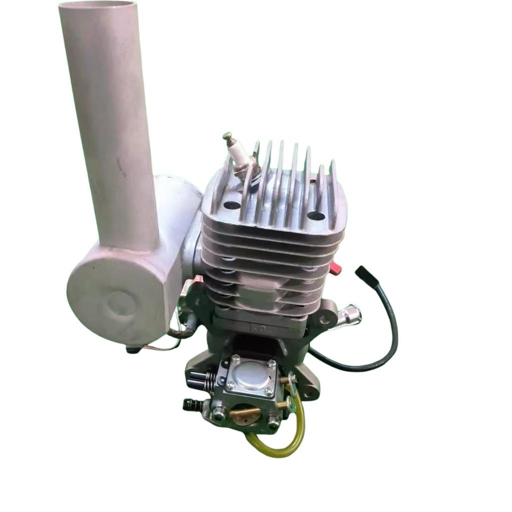 50cc Single Cylinder Engine Model Two Stroke Air Cooled Metal Engine Model Suitable for Remote Control Aircraft Model Toys