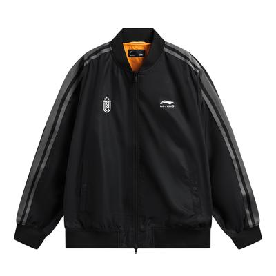 Li Ning Sports Lifestyle Series Baseball Collar Logo Couple Jacket Unisex Jackets AJDW231-1