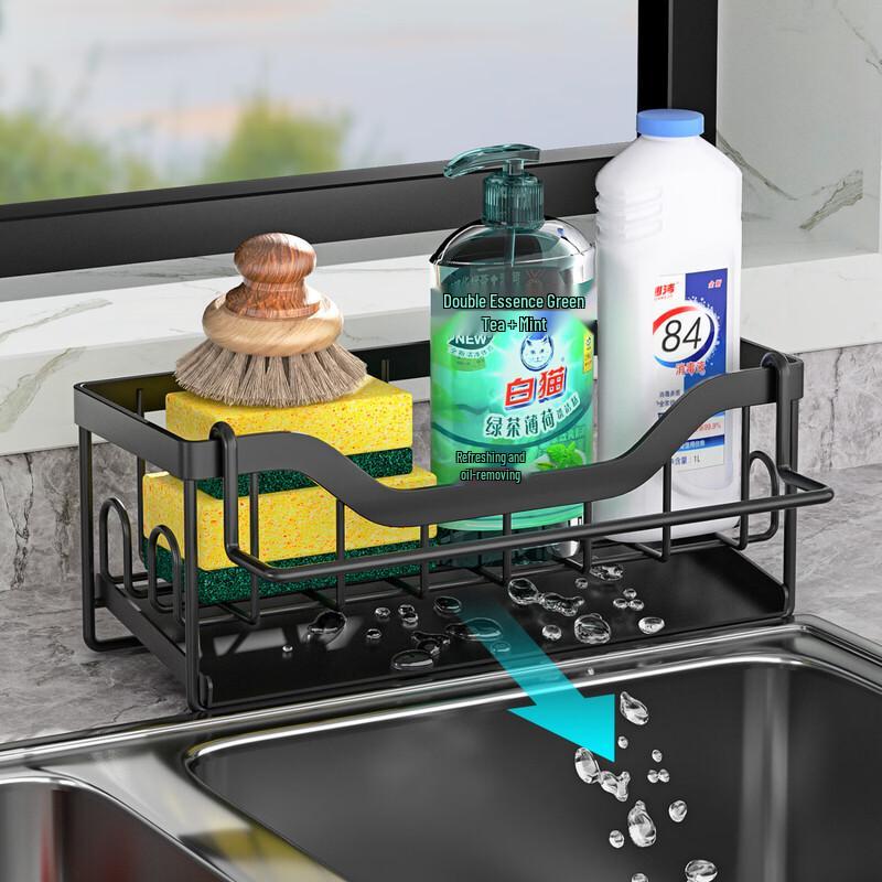 

Двухуровневый настенный органайзер для кухонной мойки Guanzhuojia с сушилкой для посуды