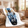 Lionel Messi Print Flannel Blanket Soft Warm Sofa Bed Throw Blanket For Home Office Bedroom