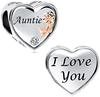 New Copper Mom Wife Sisters Family Pendans Bead Diy Compatible With Authentic Charm Bracelets Necklaces Women Jewellery