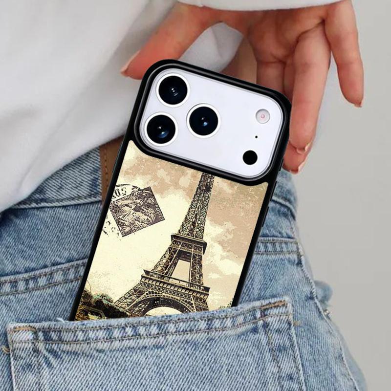 Romantic Paris Eiffel ToweR Phone Case for iPhone 17ProMax 12 13 14 15 16e 17 Pro Max Plus Air Cover iPhone Air