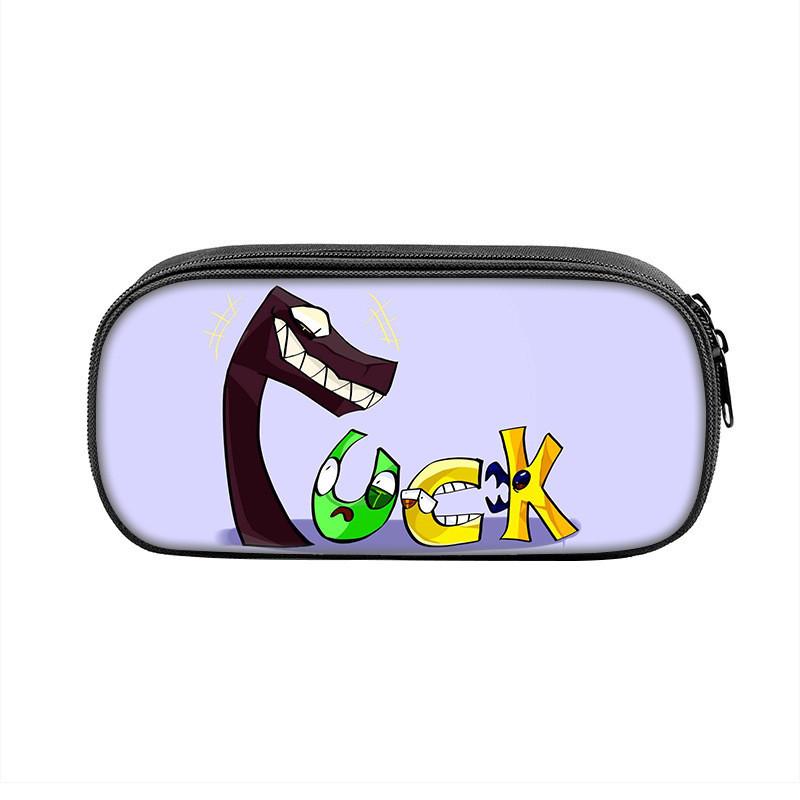 Lore Alphabet Pen Bag With Zipper For Kids And Teens Organization School