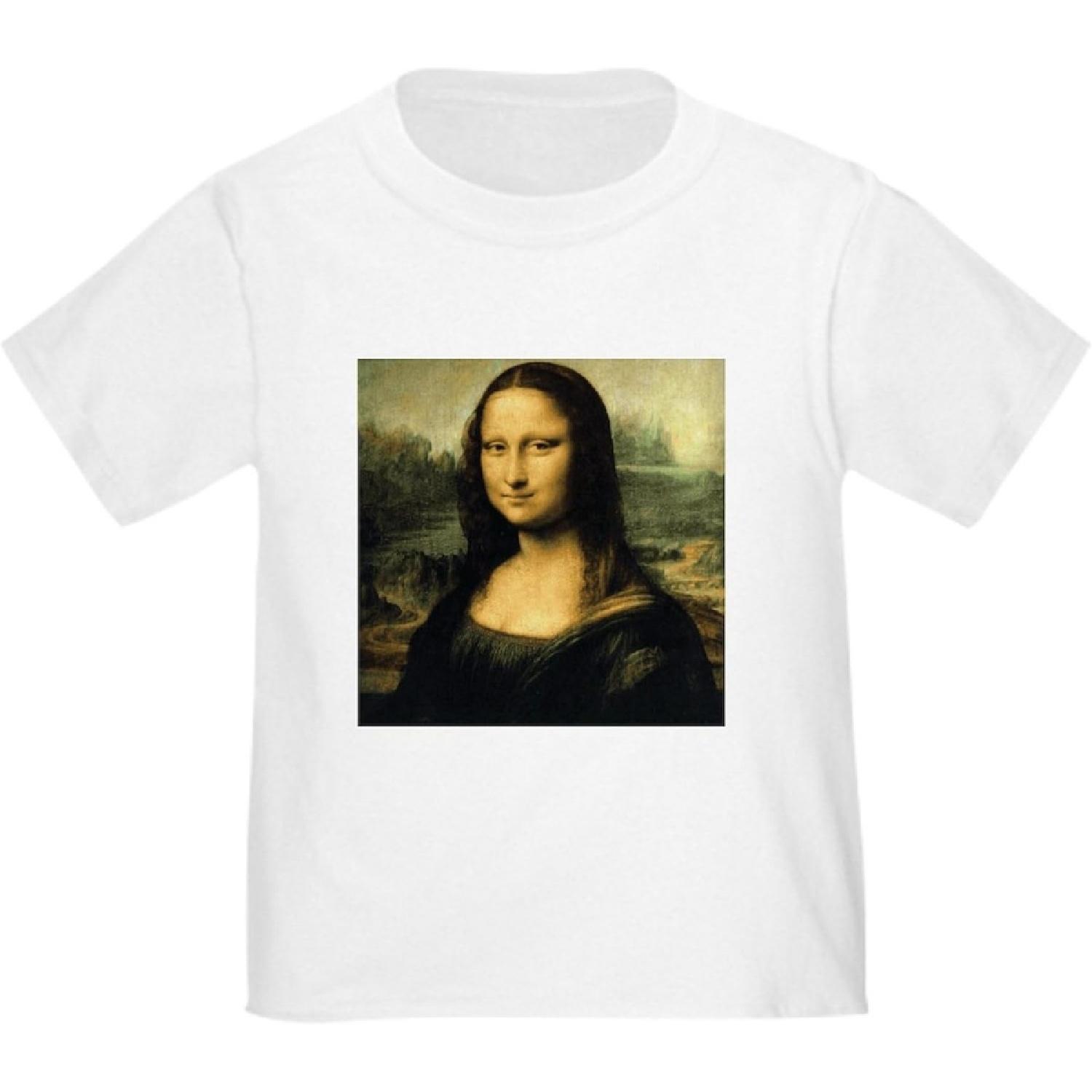 CafePress Mona Lisa Toddler T Shirt Cute Toddler Graphic T-Shirt, 100% Cotton XXXXXL белый