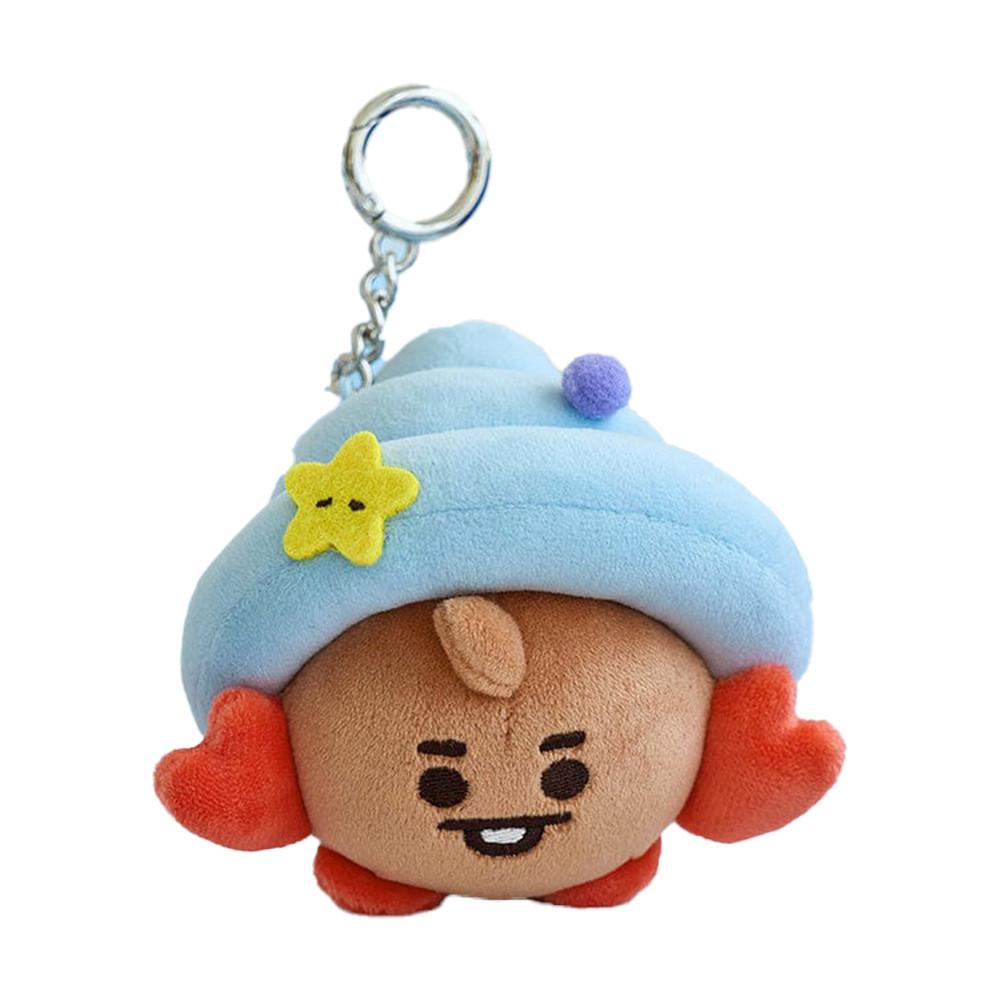 Adorable Korean Trendy Plush Sea Friends Series Rabbit Turtle Keychain Pendant Crab