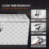 Underbody Truck Box, 36"×24"×24" Pickup Storage Box, Heavy Duty Aluminum Diamond Plate Tool Box with Lock and Keys, Waterproof Trailer Storage Box