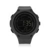 Sports Watch Waterproof LCD Backlight Display Digital Intelligent Watch for Men Running Cycling Daily Black Dial Black