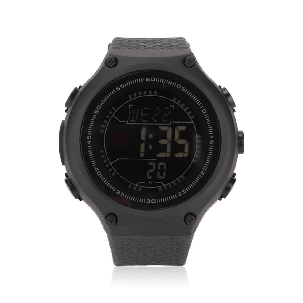 Sports Watch Waterproof LCD Backlight Display Digital Intelligent Watch for Men Running Cycling Daily Black Dial Black