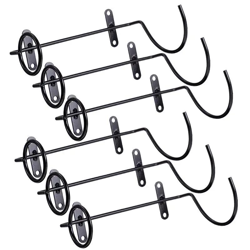 6pcs Red Wine Racks Iron Wall Hanging Holder Wall Wine Display Racks Iron Wall Display Red Wine Shelf Storage Holders