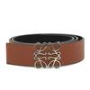 Used LOEWE Belt Women Men Brand Leather Brown Silver Hardware Stylish 35/34 [Used]