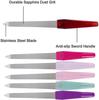 Double-sided Small Nail File Manicure File Stainless Steel Sandblasted Nail Polishing Tool