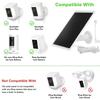 6W Solar Panel for Ring Camera, Adjustable Solar Panel Compatible with Ring Spotlight Cam Plus/Pro and Cam Battery, IP65 Waterproof Solar Charger