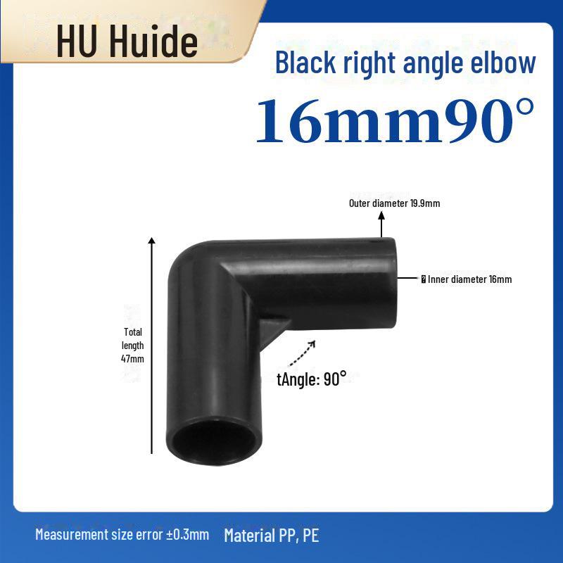 Three-Dimensional Plastic Right Angle Joint Connector for Tent and Studio Accessories
