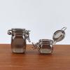 2 Pcs Miniature Storage Jars Doll House Mini Transparent Jar with Lid