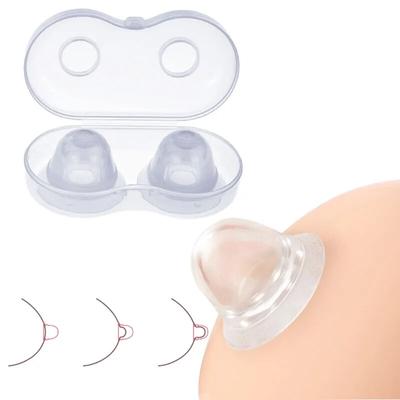 6Pcs Silicone Nipple Correction Niplette Nipple Shield Sucker Corrector Flat Corrector Flat Silicone Nipple Breast Correction